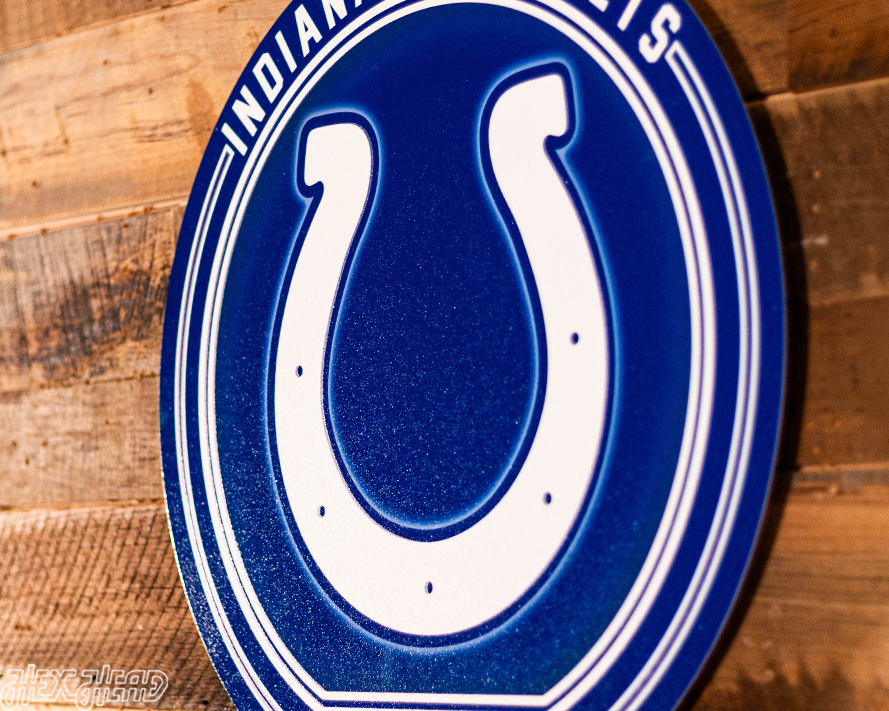 VARSITY Collection- Single Layer Indianapolis Colts Metal Wall Art