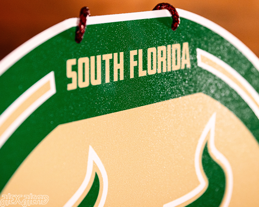 South Florida Bulls Personalized Monogram Metal Art