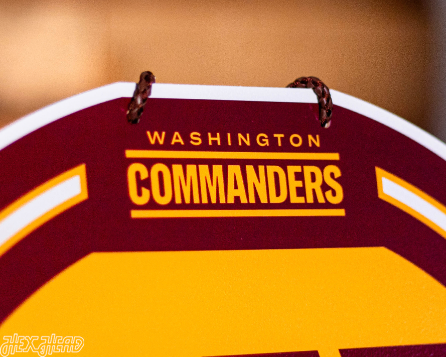 Washington Commanders Personalized Monogram Metal Art