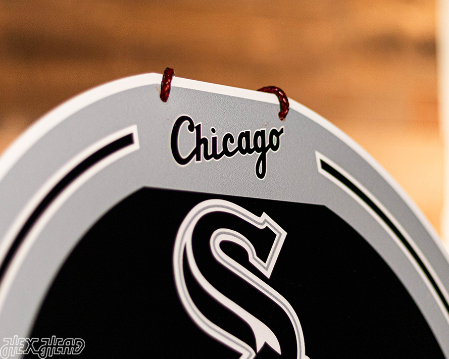 Chicago White Sox Personalized Monogram Metal Art