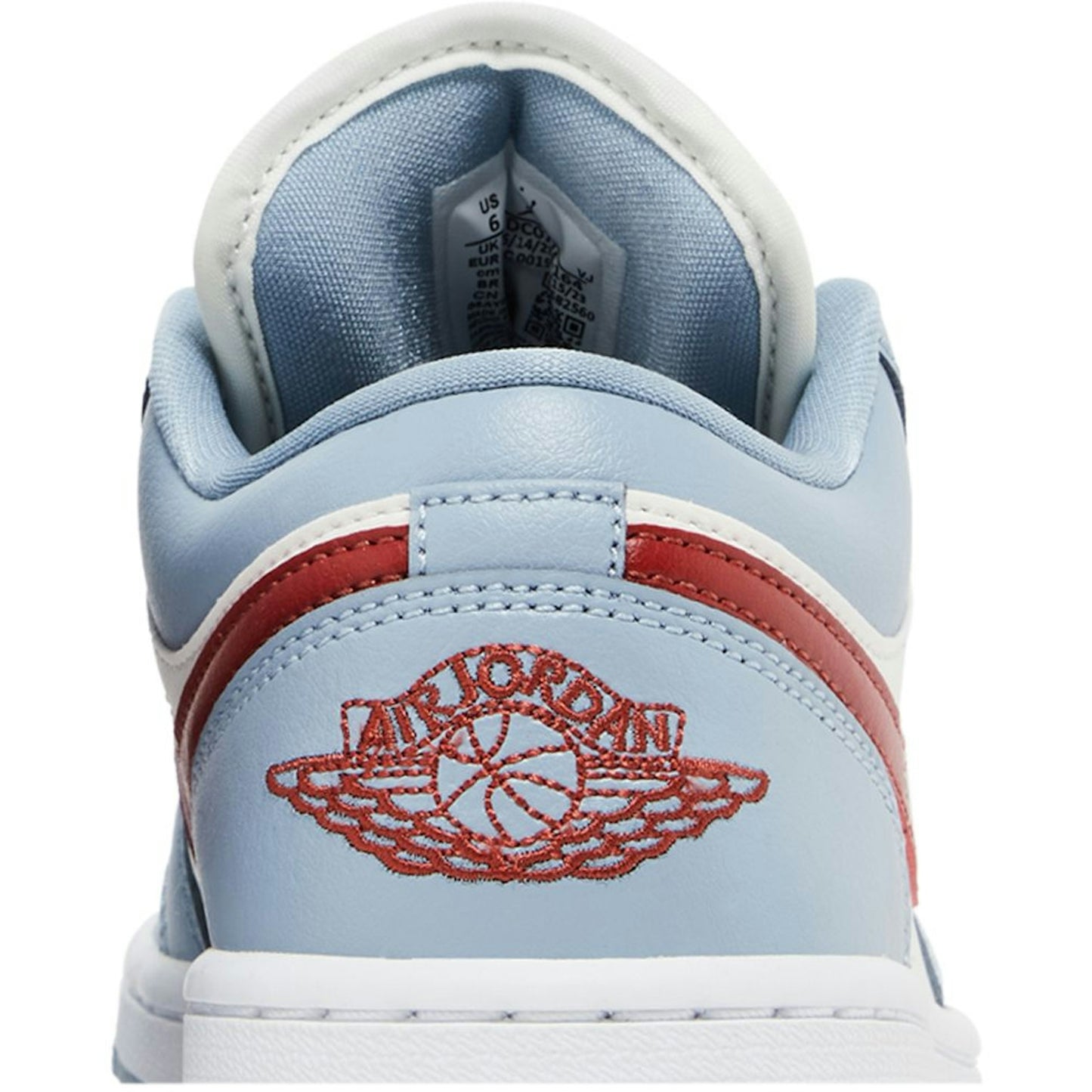 (Women) Air Jordan 1 Low Blue Whisper Dune Red DC0774-164