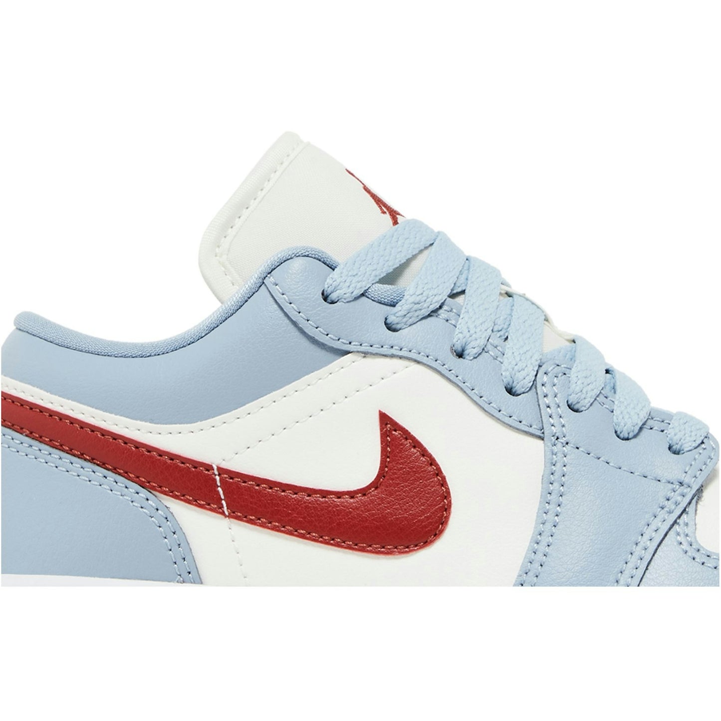 (Women) Air Jordan 1 Low Blue Whisper Dune Red DC0774-164