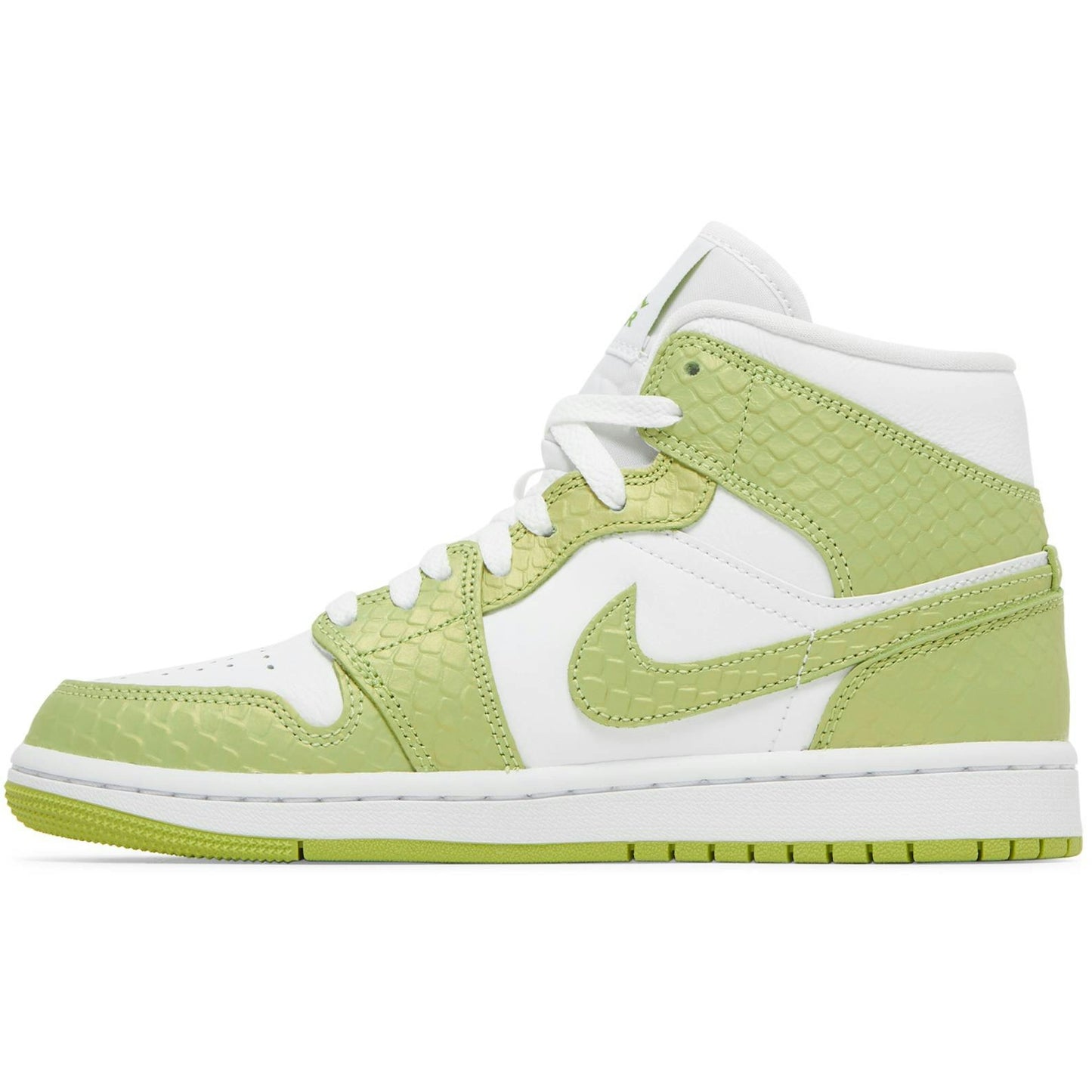 (Women) Air Jordan 1 Mid SE Green Python DV2959-113