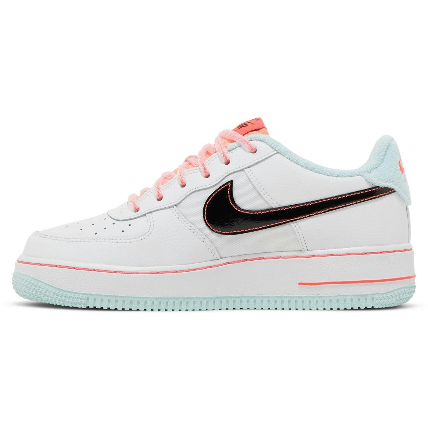 (Youth) Nike Air Force 1 07 LV8 GS White Atomic Pink DD7709-100