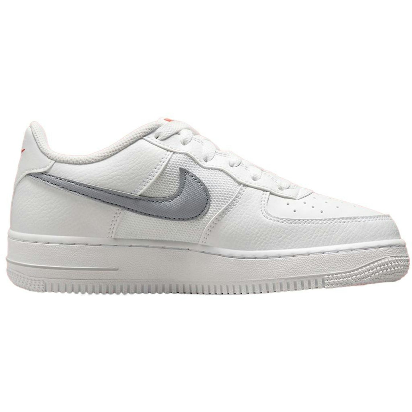 (Youth) Nike Air Force 1 Low White Grey Red FD9772-100