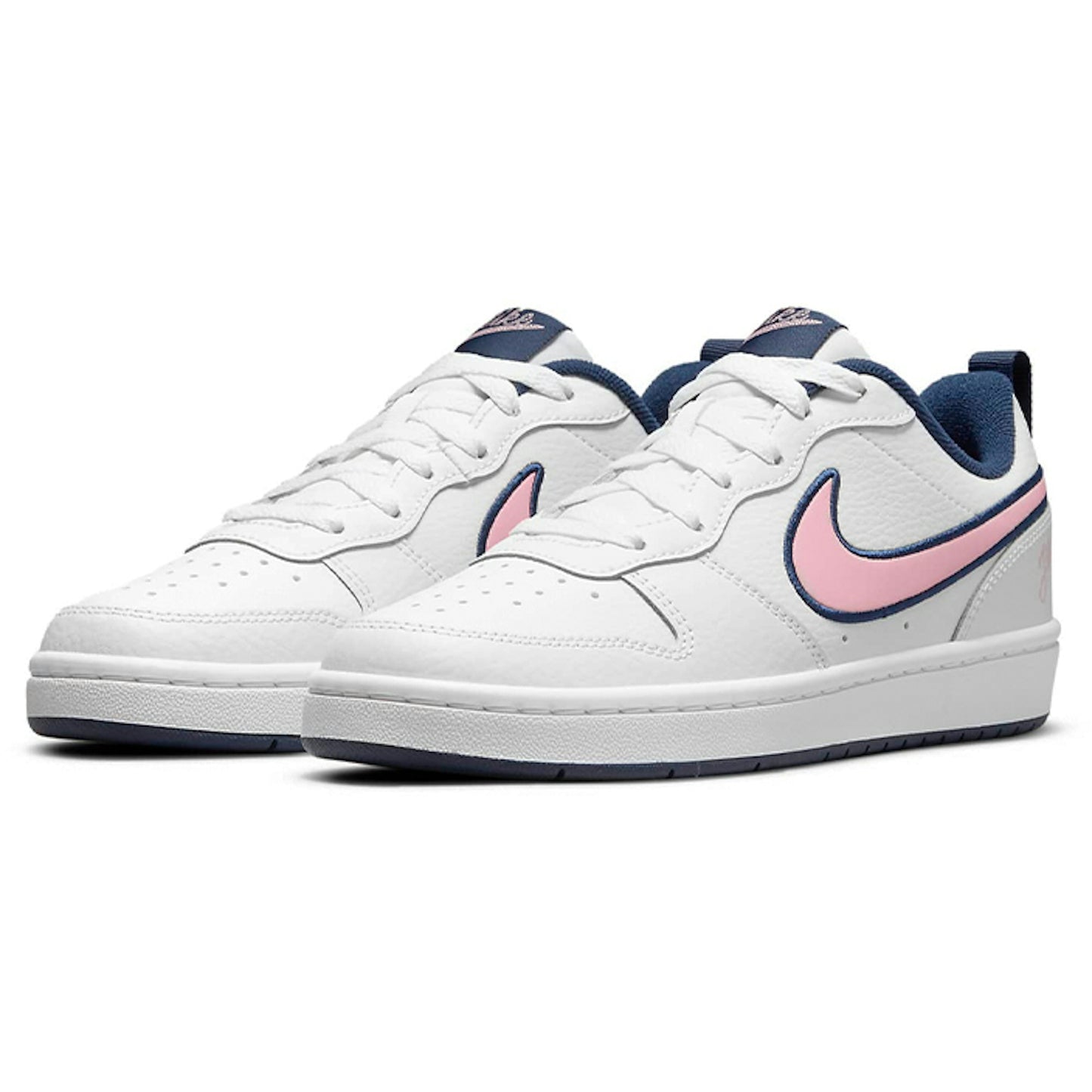 (Youth) Nike Court Borough Low 2 SE1 ‘White Blue Pink’ DB3090-100