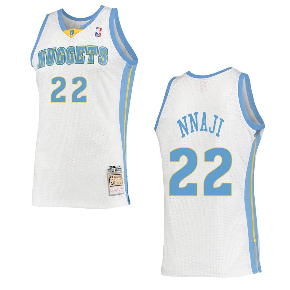 Denver Nuggets Zeke Nnaji Hardwood Classics Swingman Jersey White