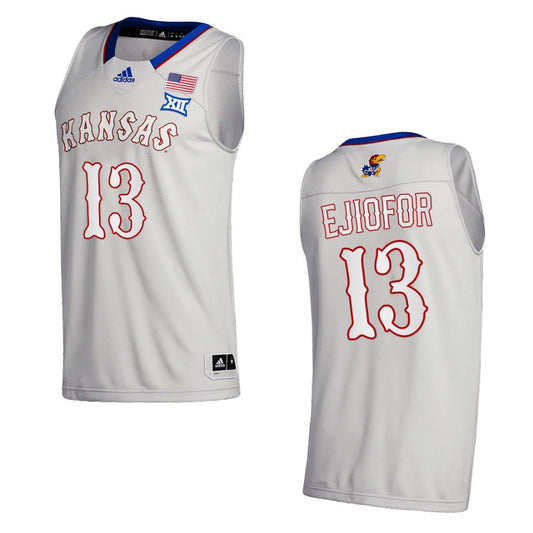 Kansas Jayhawks Zuby Ejiofor Home Class of 2022 Jersey White