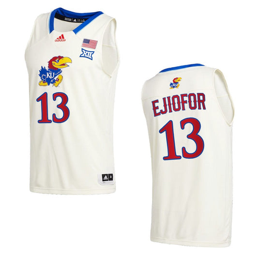 Kansas Jayhawks Zuby Ejiofor Class of 2022 Jersey Cream