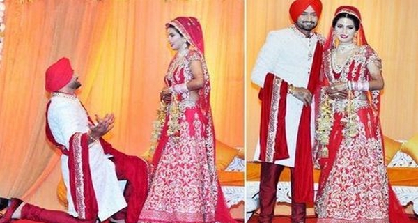 Harbhajan Singh and Geeta Basra hottest cricket wives and girlfriends