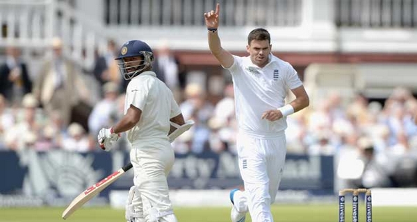 Most test wickets fallen on a single day James Anderson