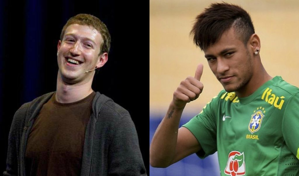Zuckerberg challenges Neymar